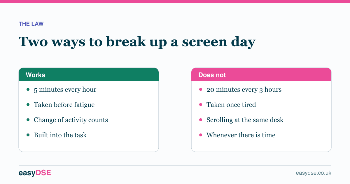 Two ways to break up a screen day